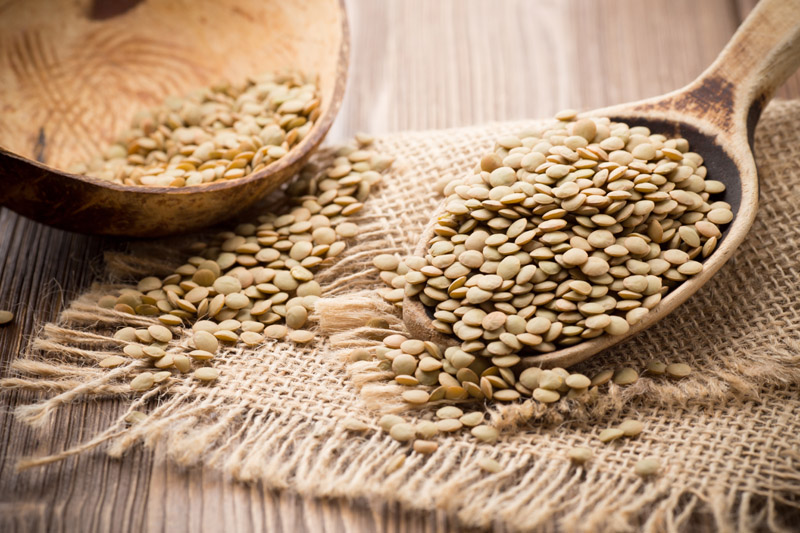 Green thin lentil